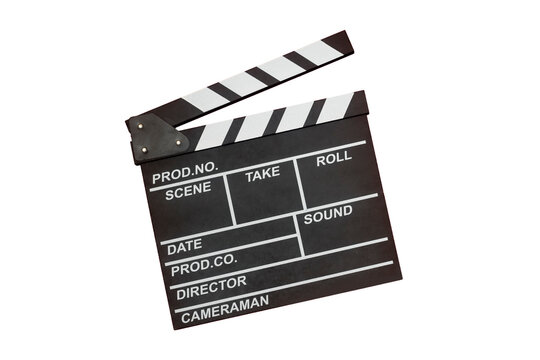 clapper board of video cinema in studio.Movie production clapper board, slate film.Action, theatre day.cut, Director, film industry, bollywood, hollywood. Video live streaming