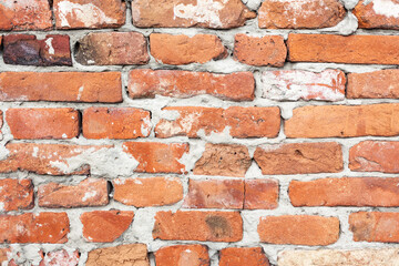 Close Up of an Old Exterior Brick Wall, copy space