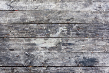 Old wooden grey boards, used as a background or texture