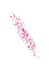 Purple Couple Star Background. Red Like Wallpaper. Heart Symbol Illustration. Rose Circle Vector. Shapes Texture.