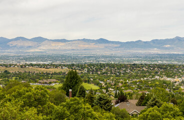 Obraz premium Scenic view from Hidden Valley Park in Salt Lake City, Utah