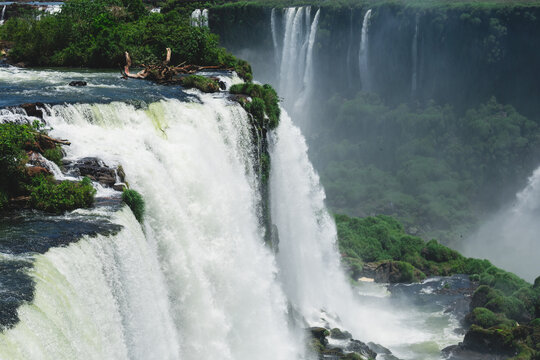Iguazu falls in Foz do Iguaçu
