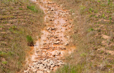 Rocky stream bed example