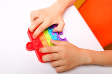 baby hands push pop balls silicone anti-stress toys for kids