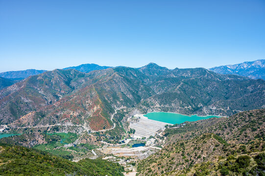 reservoir viewed from Glendora Mountain Road