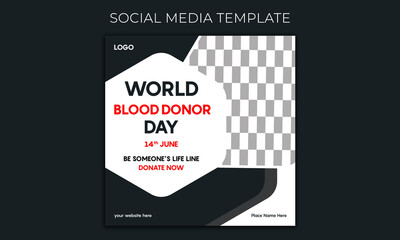 Blood donation social media post template istygraphic 