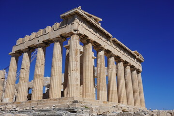 Obraz premium Side view of acropolis in Athens 