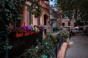 Красота одесских улиц. Домики, Корабли, Котики, Картины уличных художников, Архитектура