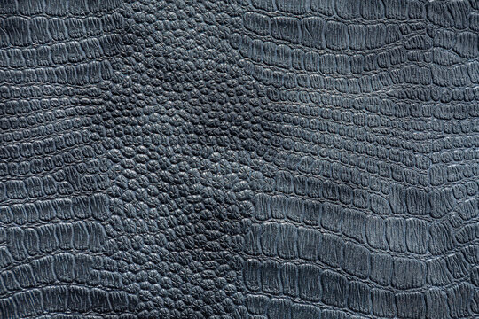Background image - dark gray leather with crocodile skin texture