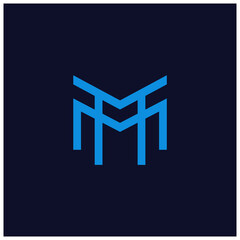 set bundle letter M logo design