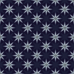 elegant seamless  pattern with snowflakes inside which are shiny diamonds