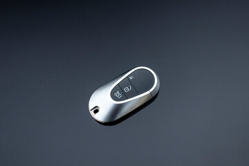 Close up of a modern wireless car key. - obrazy, fototapety, plakaty