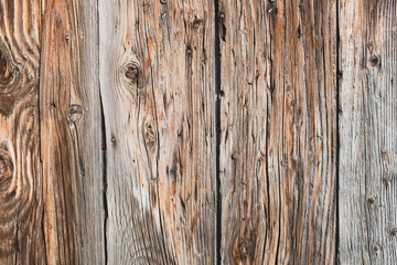 Naklejka premium Vertical wooden planks. Wood texture surface