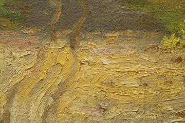 Fragment of oil painting