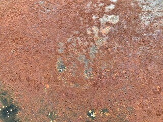 Old rusty surface background, close up metal ship propeller.