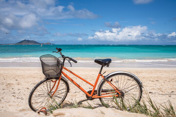 bike on the beach