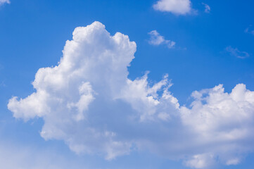 Naklejka na ściany i meble blue sky background with clouds, summer day