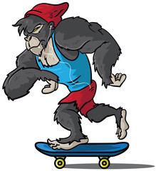 Skater Gorilla