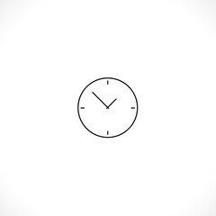 Clock icon. Clock Time symbol flat style. design web site icon, logo, app, UI. Illustration - Vector. EPS10.