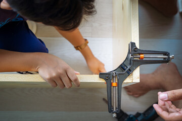 90 degree corner angle clamp tools. woodworking, carpentry, diy project.