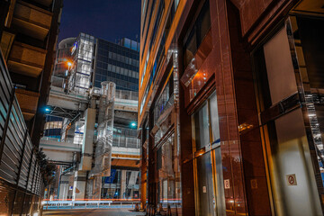 Fototapeta premium 横浜市神奈川区の夜景