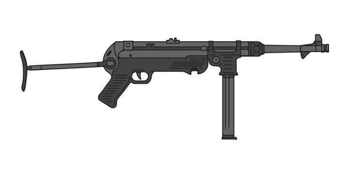 MP-40 German submachine gun