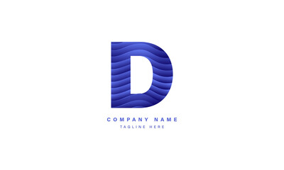 Letter D Logo. D Letter Design Vector.
