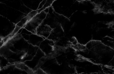 Obraz na płótnie Canvas Black marble natural pattern background