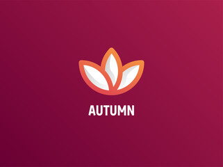 maple logo design, leaf logo design, leaf logo, orange leaf logo design, nature logo