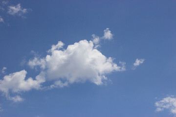 white clouds on a blue sky