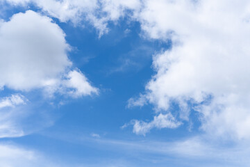 blue sky with white clouds