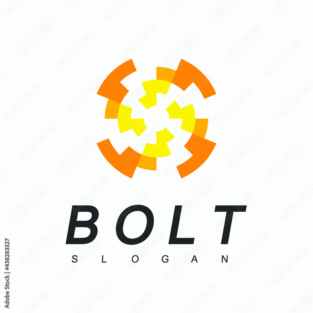 Wall mural Bolt Logo Design Template - Wall murals