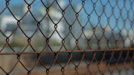 さびたフェンス