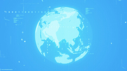 グローバルネットワーク  デジタルトランスフォーメーション　ループアニメーション 