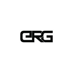erg letter original monogram logo design