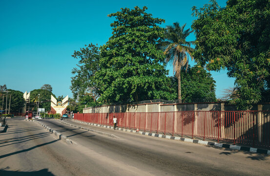 University of Lagos, Nigeria: New look of the main gate of Unilag 