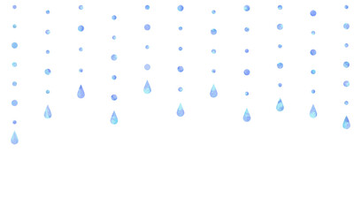 滴っている雨のイラスト