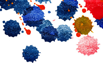 watercolor hand drawn isolated wash on white background.