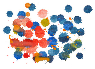 watercolor hand drawn isolated wash on white background.