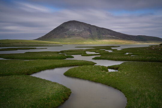 Northton salt flats, Isle of Harris, Outer Hebrides.