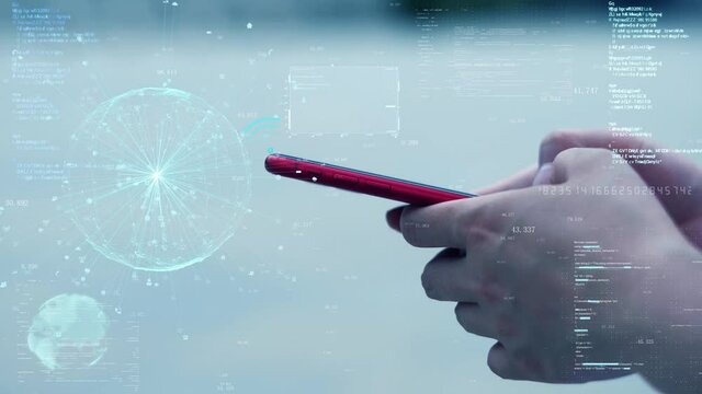 Experience 5g network mobile Internet information communication with mobile phone