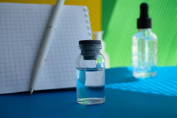 Skin care product. Beauty and youth of a woman. Youth shampoo.