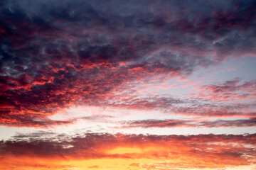 Fototapeta premium Picturesque beautiful sky as an abstraction and background.