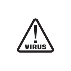 malware icon vector,computer virus icon vector