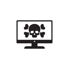 malware icon vector,computer virus icon vector