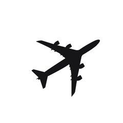 silhouette of airplane