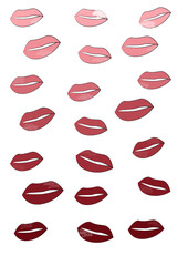 Cubist abstract background with swirling lines