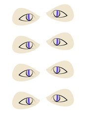 Cubist abstract background with swirling lines