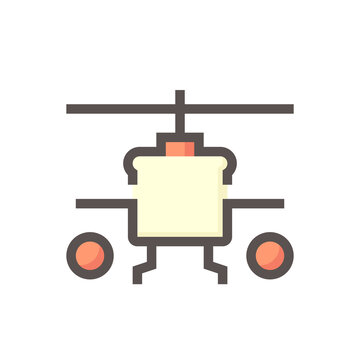 recommend clip art: Military helicopter vector icon. Aircraft vehicle with rotor, blade, weapons and technology for aviation of army or soldier use to defense, combat and attack enemy in war. 48x48 pixel.