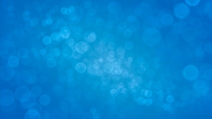 Abstract blue light bokeh background.